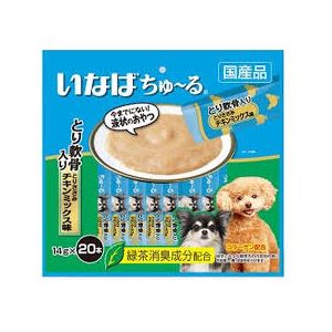 （まとめ）ちゅーる20本鶏軟骨笹身チキンM14g20本 (ペット用品・犬フード)【×16セット】