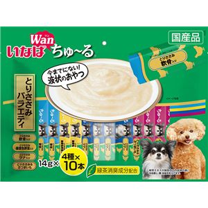 （まとめ）いなば ちゅ～る とりささみバラエティ 14g×40本 (ペット用品・犬フード)【×8セット】