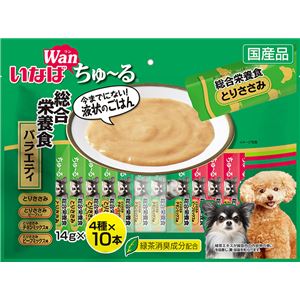 （まとめ）いなば ちゅ～る 総合栄養食バラエティ 14g×40本 (ペット用品・犬フード)【×8セット】