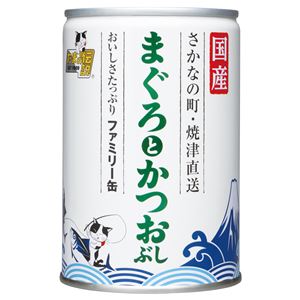 （まとめ）たまの伝説 まぐろとかつおぶしファミリー缶EO 405g (ペット用品・猫フード)【×24セット】