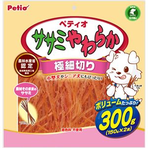 （まとめ）ササミやわらか 極細切り 300g(ペット用品)【×5セット】