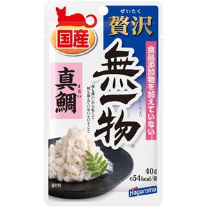 （まとめ）贅沢 無一物パウチ 真鯛 40g (ペット用品・猫フード)【×96セット】