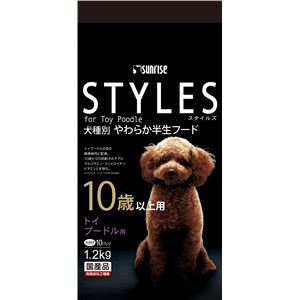 （まとめ）スタイルズ トイプードル用 10歳以上用1.2kg(ペット用品・犬フード)【×6セット】