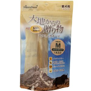 （まとめ）大地からの贈り物 ヤクミルクチーズ M 1本入り(ペット用品)【×3セット】