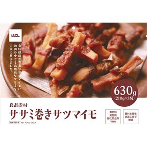 （まとめ）良品素材 ササミ巻きサツマイモ 630g(ペット用品)【×5セット】