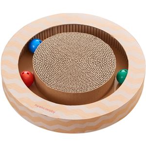 （まとめ）ニャンコロビー サークルタイプ(ペット用品)【×2セット】