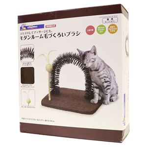 （まとめ）モダンルーム 毛づくろいブラシ （ペット用品）【×6セット】