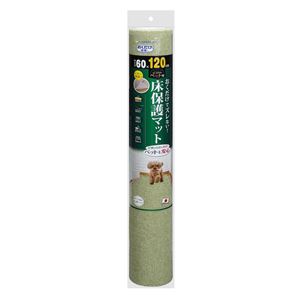 （まとめ）ペット用床保護マット 60×120cm グリーン（ペット用品）【×25セット】