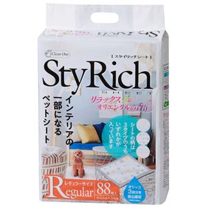 （まとめ）クリーンワンスタイリッチシートリラックスオリエンタルの香りレギュラー88枚（ペット用品）【×4セット】