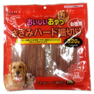 （まとめ）ペットプロおいしいおやつ ささみハード細切 お徳用 320g（160g×2袋）（ペット用品・犬フード）【×20セット】