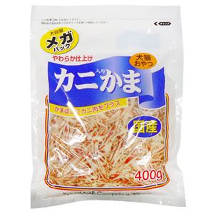 （まとめ）カニ入りかま メガパック 400g（ペット用品・犬フード）【×20セット】