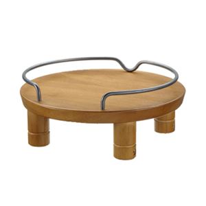 （まとめ）ペット用 木製テーブルシングル ブラウン (ペット用品) (×2セット）