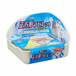 （まとめ）ヒノキア 正方形ラビレット消臭セット ミルキーホワイト【×4セット】