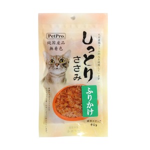 （まとめ）ペットプロ PP純国産しっとりささみふりかけ 40g【×10セット】