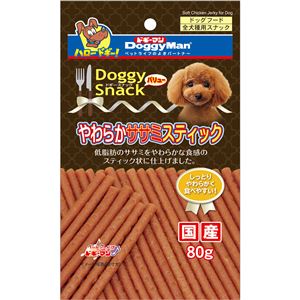 （まとめ）ドギーマンドギースナックバリューやわらかササミスティック 80g【×30セット】