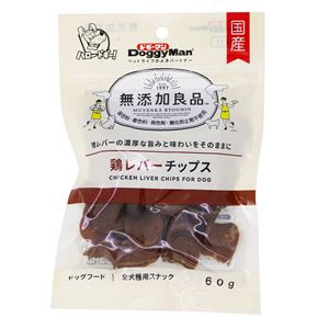 （まとめ）ドギーマン無添加良品 鶏レバーチップス 60g【×12セット】