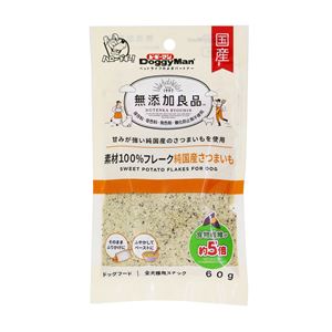 （まとめ）ドギーマン無添加良品 素材100％フレーク 純国産さつまいも 60g【×12セット】