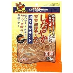 （まとめ）ドギーマンしなやかササミほそーめん おさかなサンド 50g【×12セット】