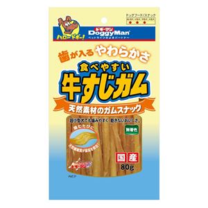 （まとめ）ドギーマン食べやすい牛すじガム 80g【×6セット】