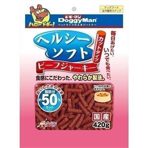 （まとめ）ドギーマンヘルシーソフトビーフジャーキー カットタイプ 420g【×24セット】