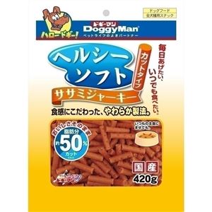 （まとめ）ドギーマンヘルシーソフトササミジャーキー カットタイプ 420g【×24セット】