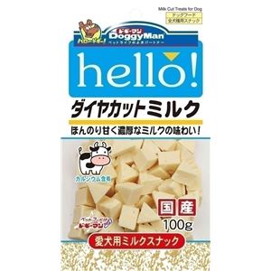 （まとめ）ドギーマンheLLo！ダイヤカットミルク 100g【×12セット】