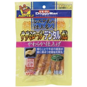 （まとめ）ドギーマンシニア犬の仕上名人 ササミロールデンタルガム 10本【×12セット】