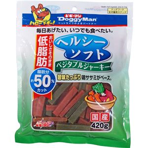 （まとめ）ドギーマンヘルシーソフトベジタブルジャーキー 420g【×24セット】