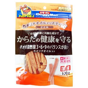 （まとめ）ドギーマンカメリナオイル入スティック ささみ 100g【×12セット】