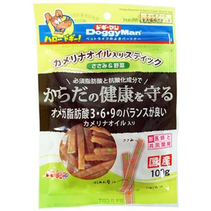 （まとめ）ドギーマンカメリナオイル入スティック ささみ＆野菜 100g【×12セット】