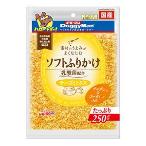 （まとめ）ドギーマンソフトふりかけ チーズミックス 250g【×24セット】