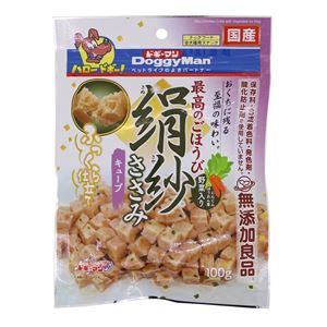 （まとめ）ドギーマン絹紗 キューブ 野菜入り 100g【×12セット】