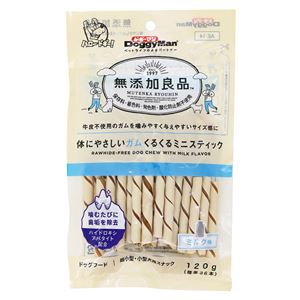 （まとめ）ドギーマン無添加良品 体にやさしいガム くるくるミニスティック 120g(標準36本)【×12セット】