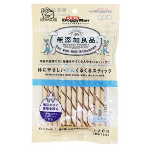 （まとめ）ドギーマン無添加良品 体にやさしいガム くるくるスティック 120g(標準18本)【×12セット】