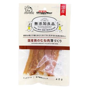 （まとめ）ドギーマン無添加良品 国産鶏のむね肉薄づくり 40g【×12セット】