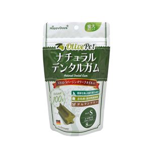 （まとめ）Happy DaysOlivePet ナチュラルデンタルガム S 8本入り【×15セット】