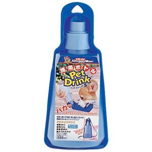 （まとめ）ドギーマンペットドリンク S ブルー【×24セット】