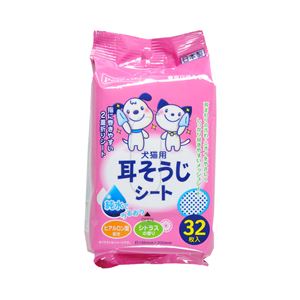 （まとめ）ペットプロ 耳そうじシート 32枚入【×20セット】