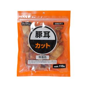 （まとめ）ペットプロ 豚耳カット 110g【×5セット】