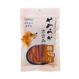 （まとめ）ペットプロ 純国産やわらかささみ細切り 110g【×10セット】