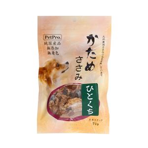 （まとめ）ペットプロ 純国産かためささみひとくち 70g【×10セット】