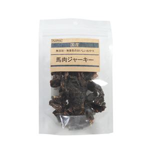 （まとめ）ペットプロ 国産おやつ 馬肉ジャーキー(無添加・無着色) 45g【×10セット】