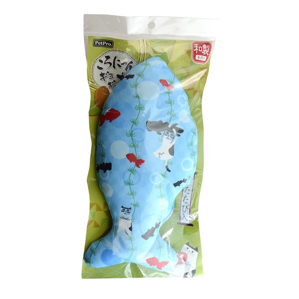 （まとめ）ペットプロ ころにゃんギョギョ枕 金魚【×10セット】