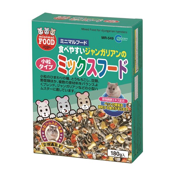 (まとめ）ジャンガリアンのミックスフード 180g（ペット用品）【×12セット】【代引不可】