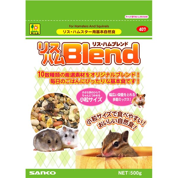 （まとめ） リスハムブレンド500g （ペット用品） 【×20セット】