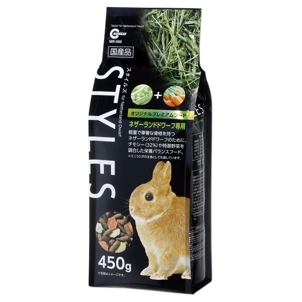 （まとめ） STYLES ネザーランドドワーフ専用 450g （ペット用品） 【×10セット】【代引不可】