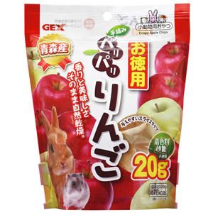 （まとめ） パリパリりんごお徳用 20g （ペット用品） 【×10セット】