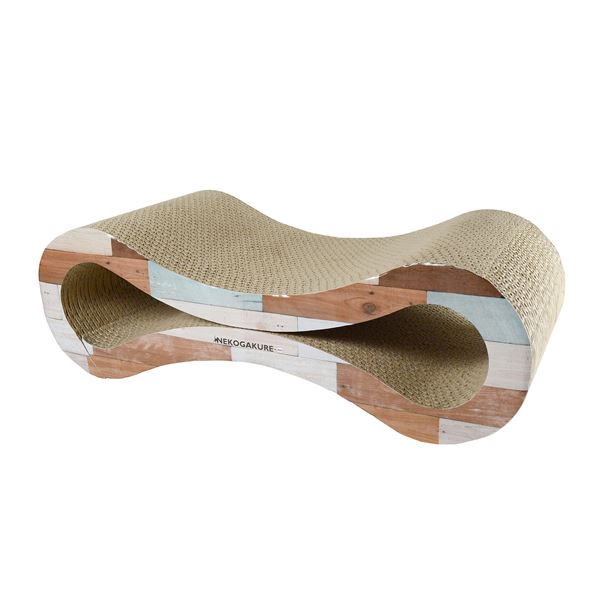 （まとめ）ねこちゃん大好き爪とぎ エイト （ペット用品）【×3セット】