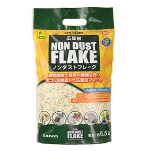 （まとめ） 広葉樹ノンダストフレーク 約6.5L （ペット用品） 【×6セット】