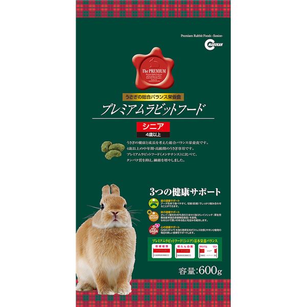 （まとめ） プレミアムラビットフード シニア 600g （ペット用品） 【×6セット】【代引不可】